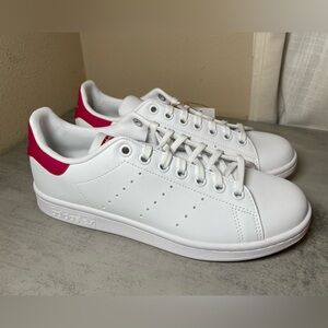 ADIDAS YOUTH KIDS STAN SMITH SHOES WHITE/PINK NIB size 6 and 4.5